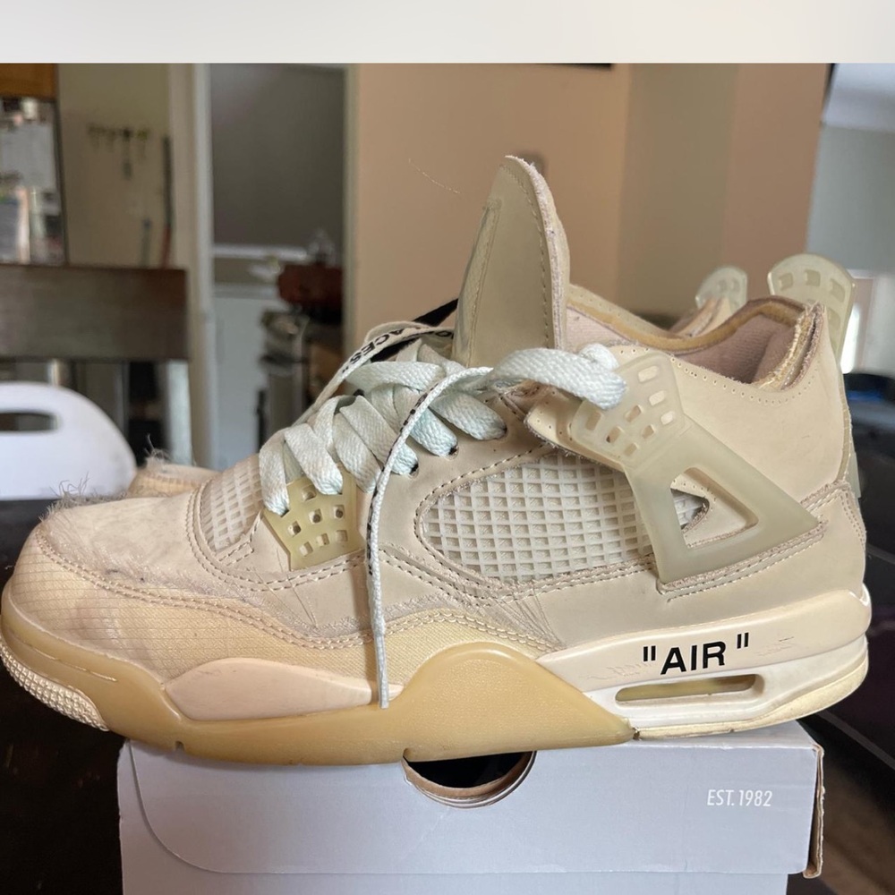 Jordan Air Sneakers in Cream and Tan